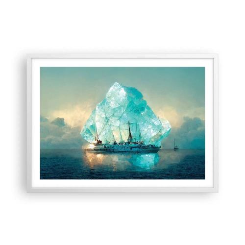 Poster in white frmae - Arctic Diamond - 70x50 cm