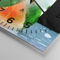 Clock face with numbers