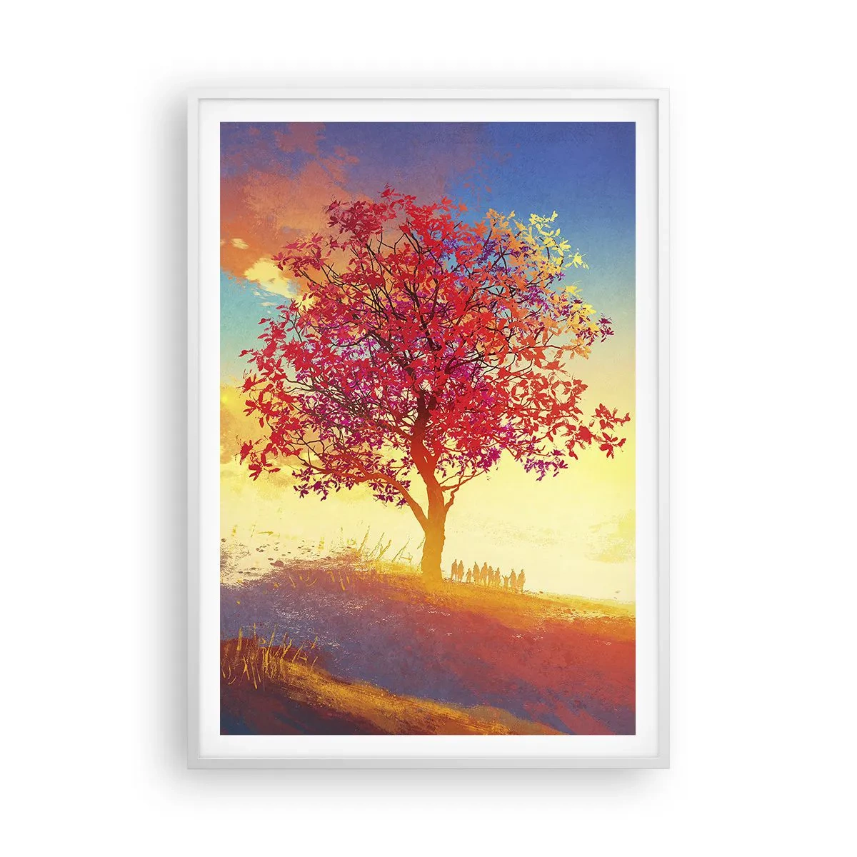 Poster in white frmae - Pilgrim at Its Goal - 70x100 cm