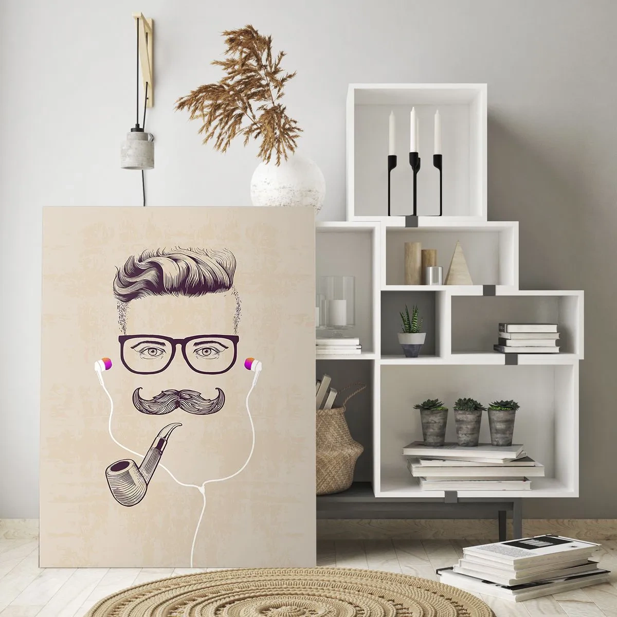 Glass picture - A Real Man? - 70x100 cm