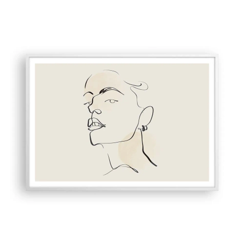 Poster in white frmae - Proud Look - 100x70 cm