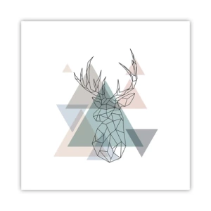 Poster - In a Geometrical Forest - 30x30 cm