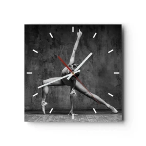 Wall clock - Clock on glass - Ideal of Balance - 30x30 cm
