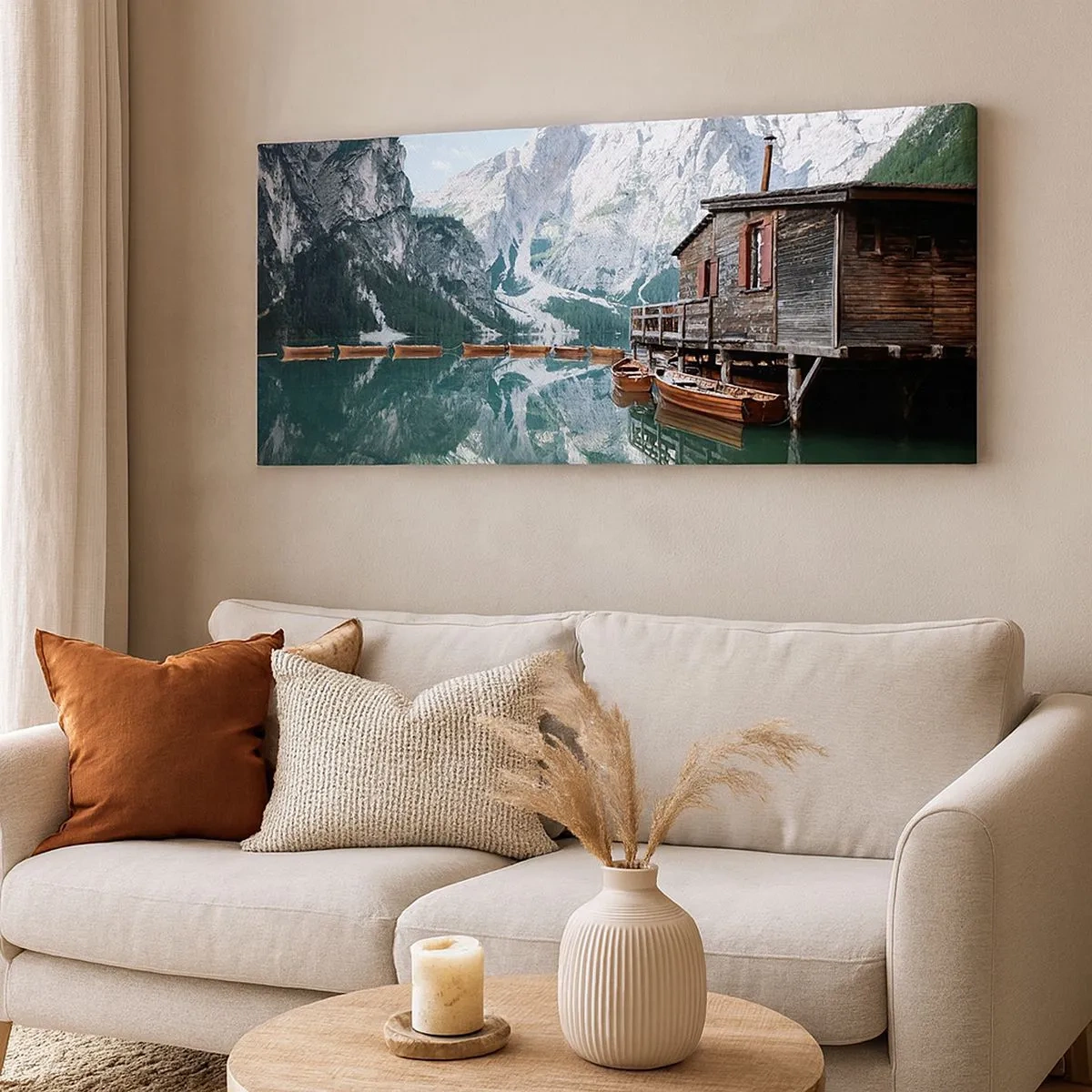 Canvas picture - Crystal, Mountain Morning - 100x40 cm
