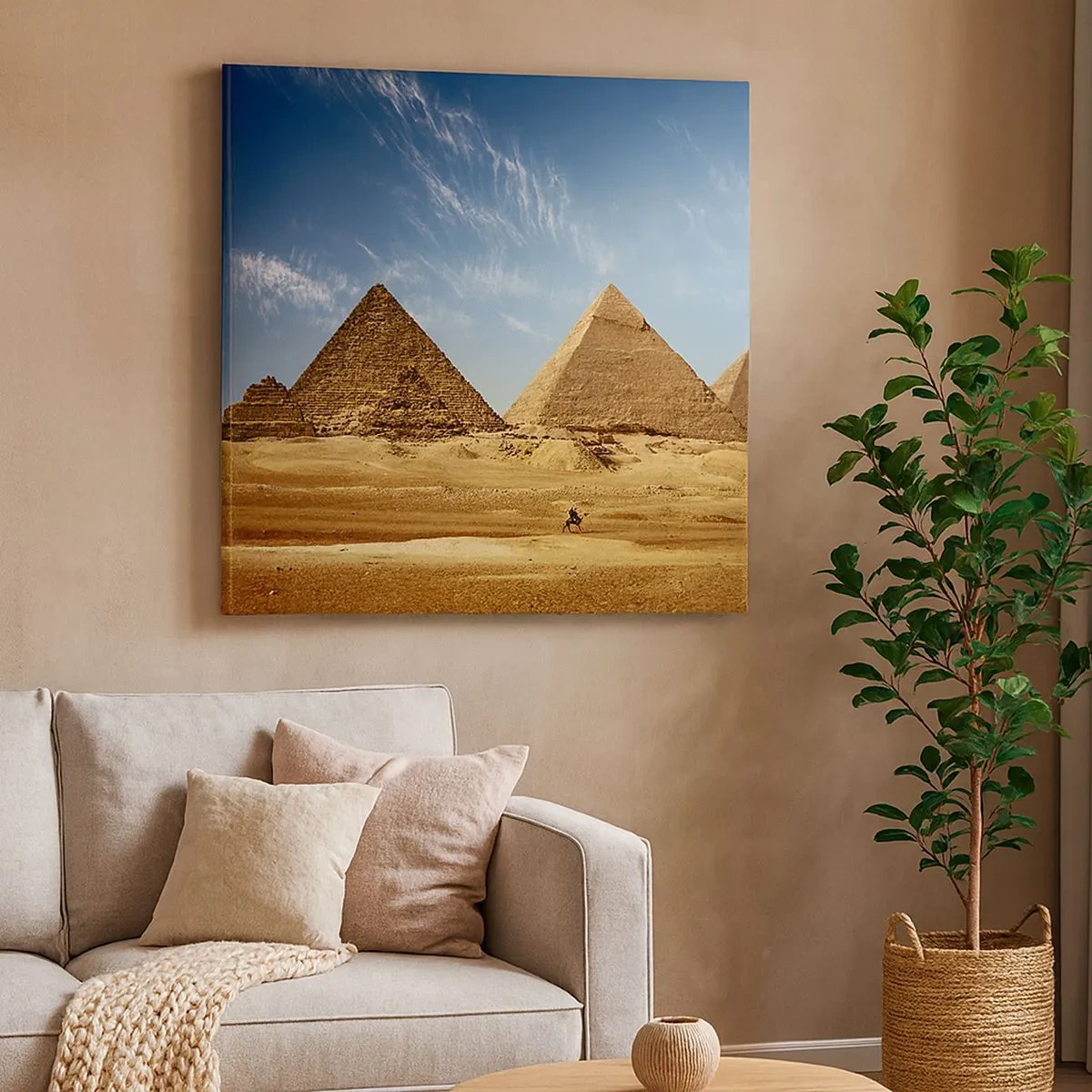 Canvas picture - 40 Centuries Looking at Us - 30x30 cm