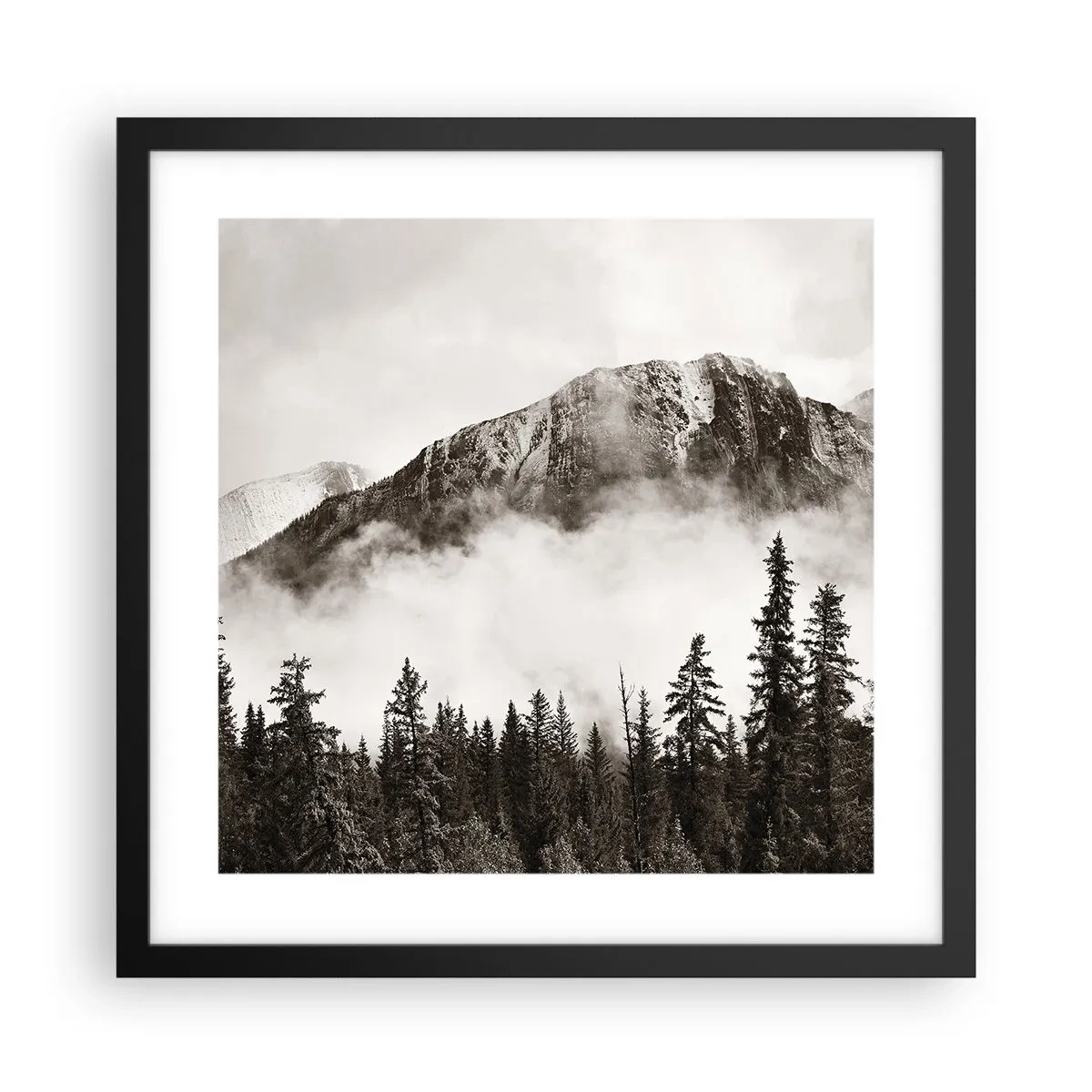 Poster in black frame - Granite Ruler - 40x40 cm