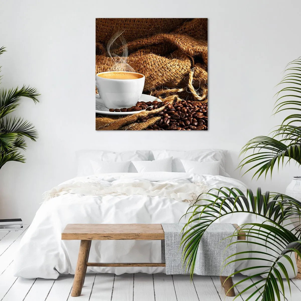 Canvas picture - Smell of a Mocha and Density of a Honey Drink - 30x30 cm