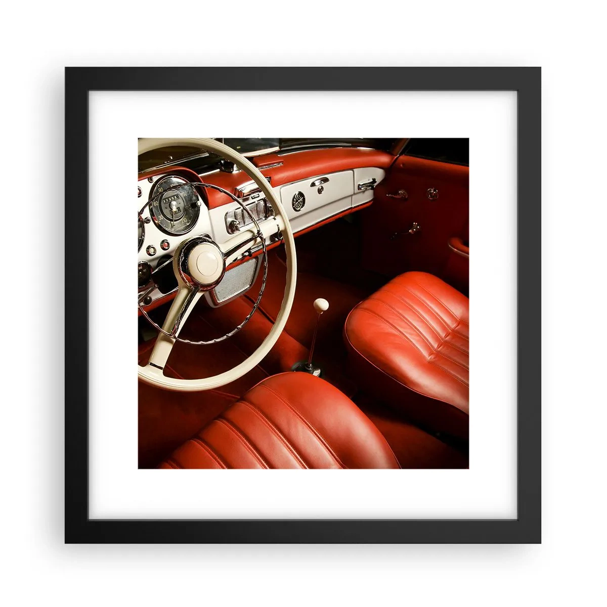 Poster in black frame - Luxury Vintage Style - 30x30 cm