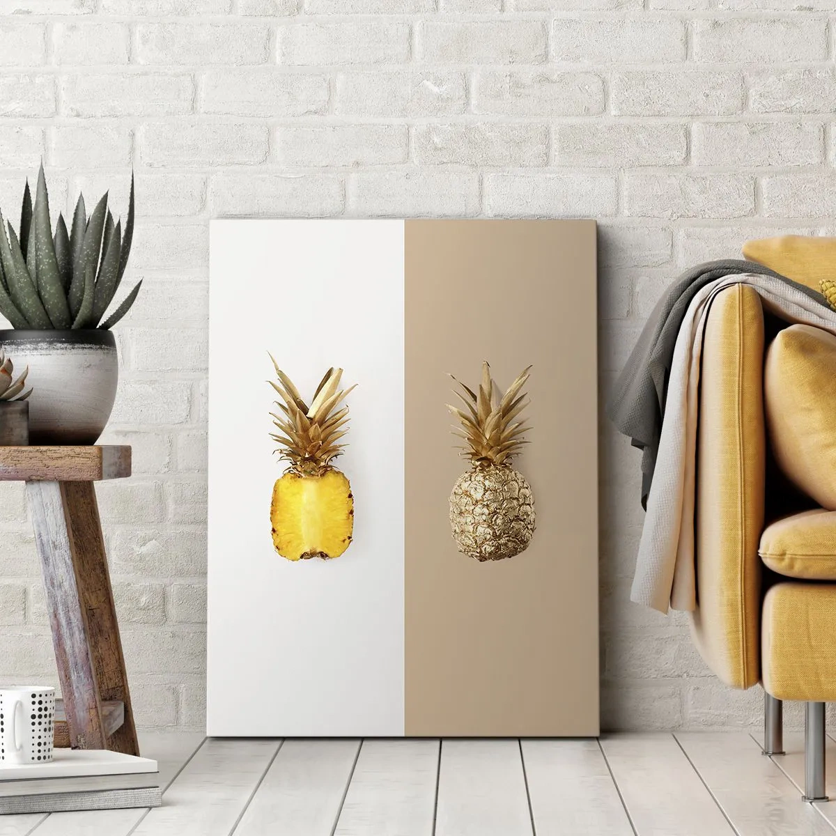 Canvas picture - Pineapple for Us - 50x70 cm