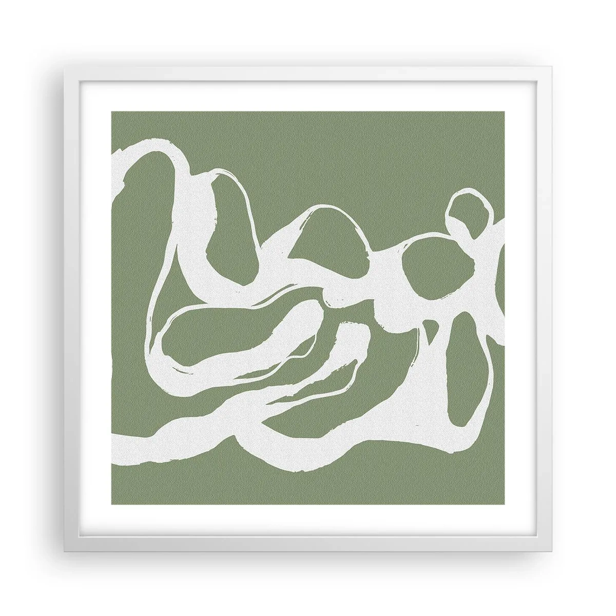 Poster in white frmae - The Call of Space - 50x50 cm