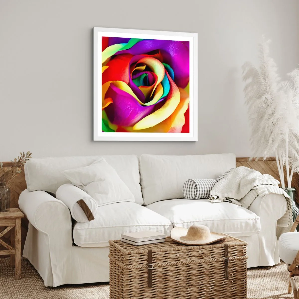 Poster in white frmae - It's Impossible - 30x30 cm