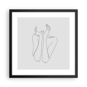 Poster in black frame - What Girls Are Dreaming of - 40x40 cm