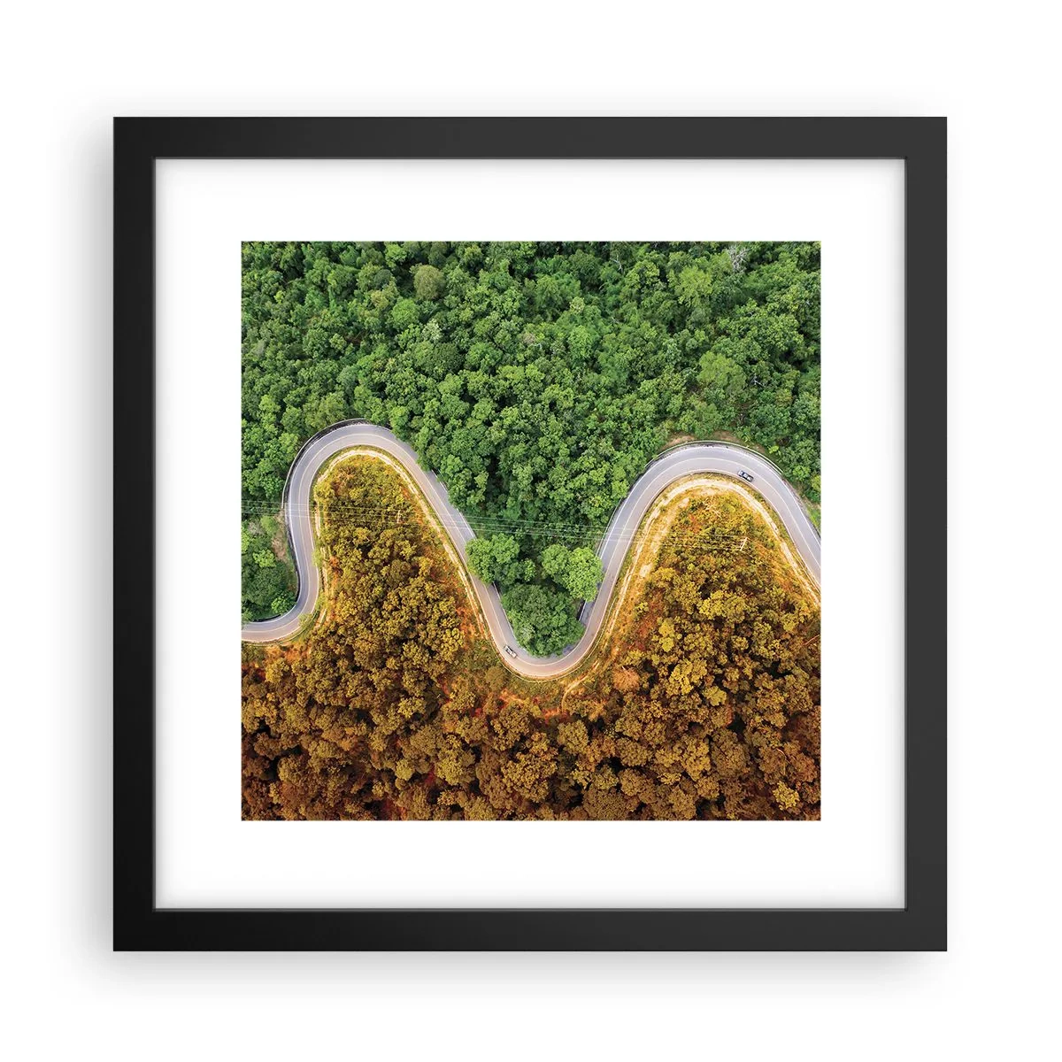 Poster in black frame - Borders and Breakthroughs - 30x30 cm