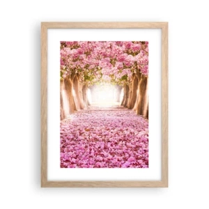 Poster in light oak frame - Way to Heaven - 30x40 cm