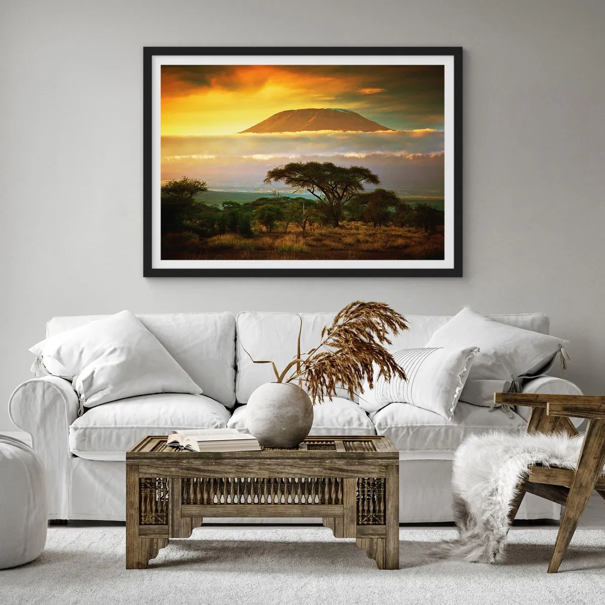 Poster in black frame - Traveller's Dream - 50x40 cm