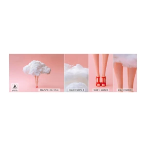 Photo Wallpaper Sample Standard Eco - Sweet Promise - Abstraction, Woman, Woman's Legs - 100x30 cm