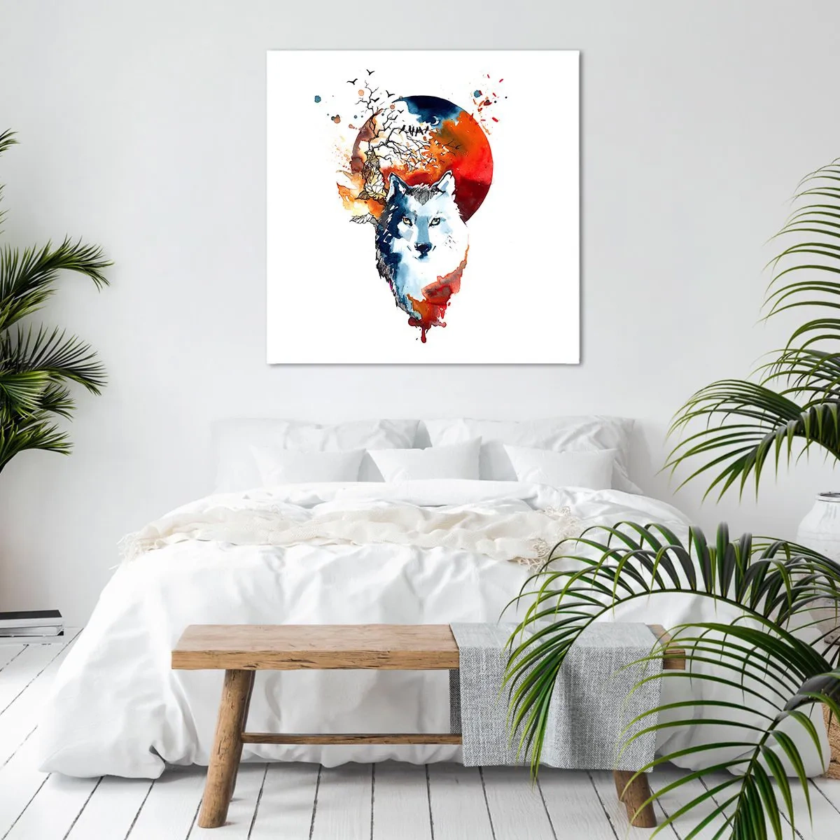 Canvas picture - Face to Face With the Night - 50x50 cm