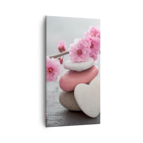 Canvas picture - Bliss with Cherry Blossom - 55x100 cm