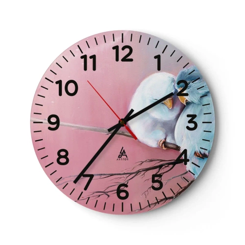 Wall clock - Clock on glass - What Can We Add? - 30x30 cm