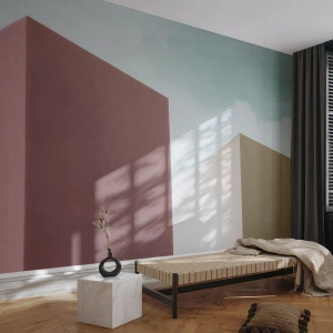 Photo Wallpaper Premium Canvas - Geometry of a Sunny summer - Buildings, Architecture, Three-dimensional - 100x70 cm