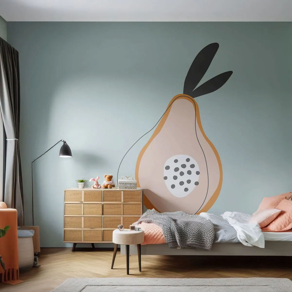 Photo Wallpaper Standard Eco - Penetrating the Nature of Things - Graphics, Pear, Piece - 350x256 cm