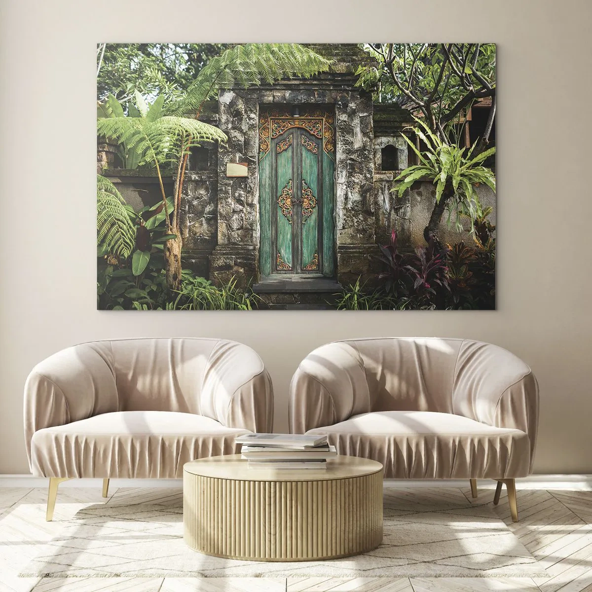 Glass picture - Door to Exotic World - 100x70 cm
