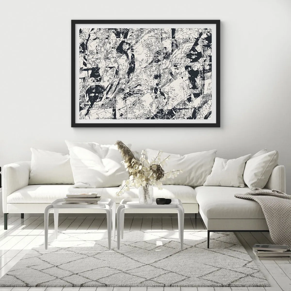 Poster in black frame - Infilitration of Opposites - 40x30 cm