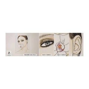 Photo Wallpaper Sample Self-Adhesive Deluxe Sticker - Symbol of Elegance and Beauty - Abstraction, Piece, Woman - 100x30 cm