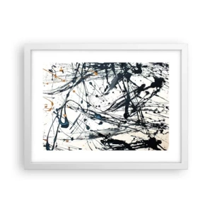 Poster in white frmae - Expressionist Abstract - 40x30 cm