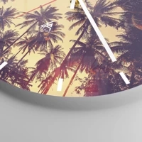 Clock face with lines