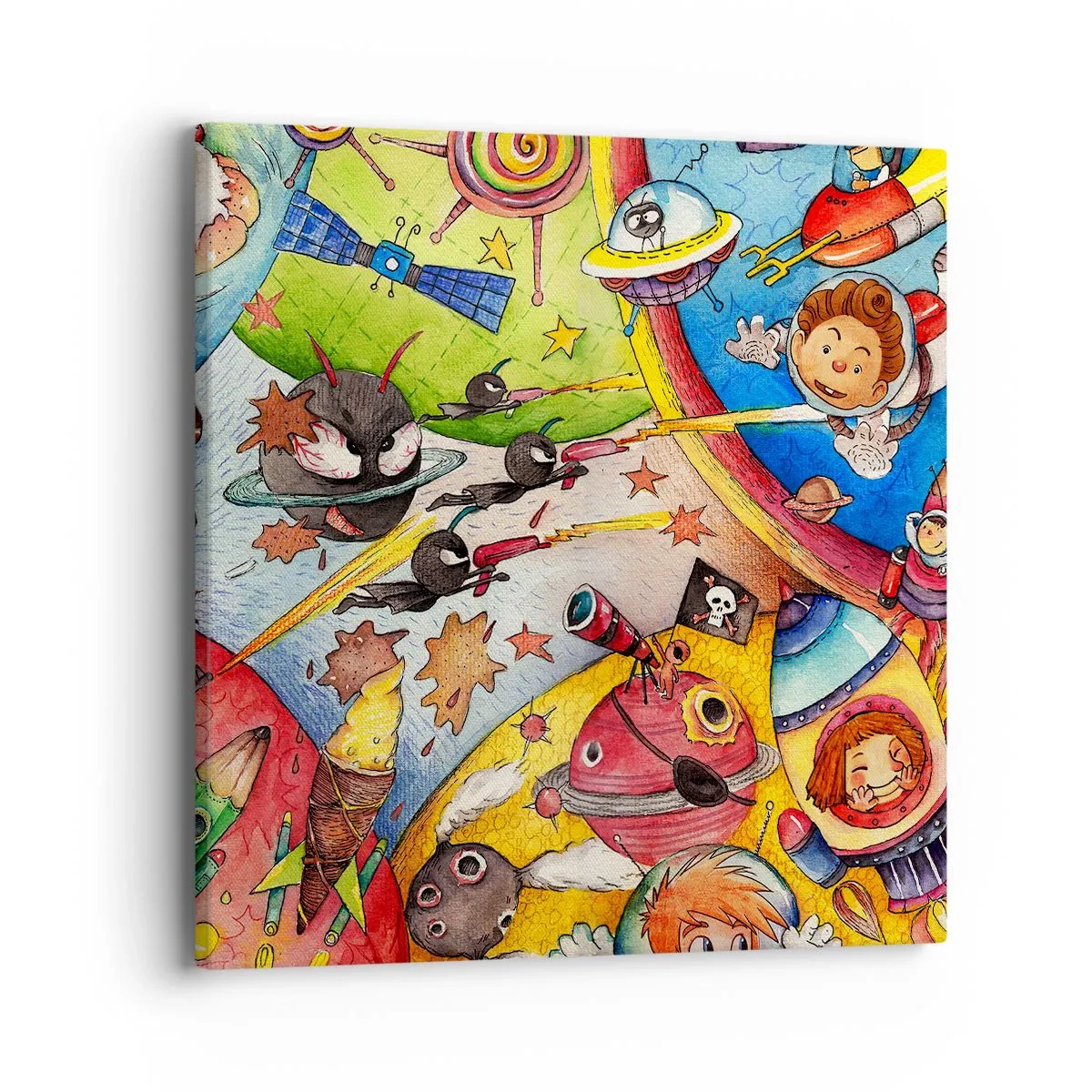 Canvas picture - Great Space Adventure - 40x40 cm