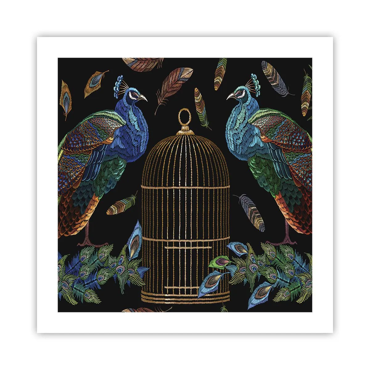 Poster - In Royal Robes - 50x50 cm