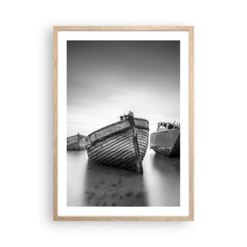 Poster in light oak frame - Now Only a Memory - 50x70 cm