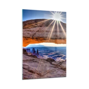 Glass picture - Through Rocky Gate - 50x70 cm