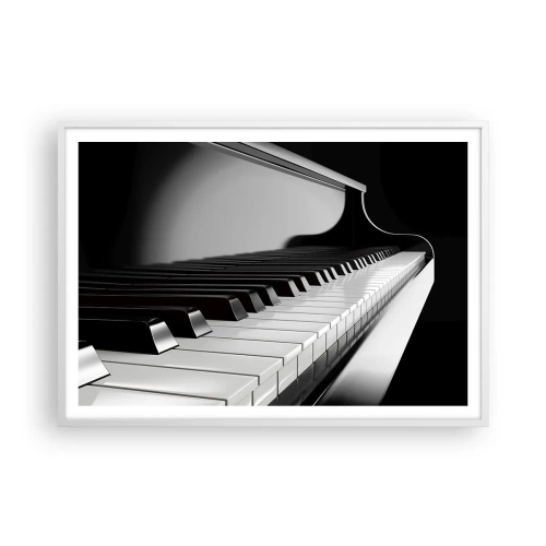 Poster in white frmae - Harmony of Shapes and Colours - 100x70 cm