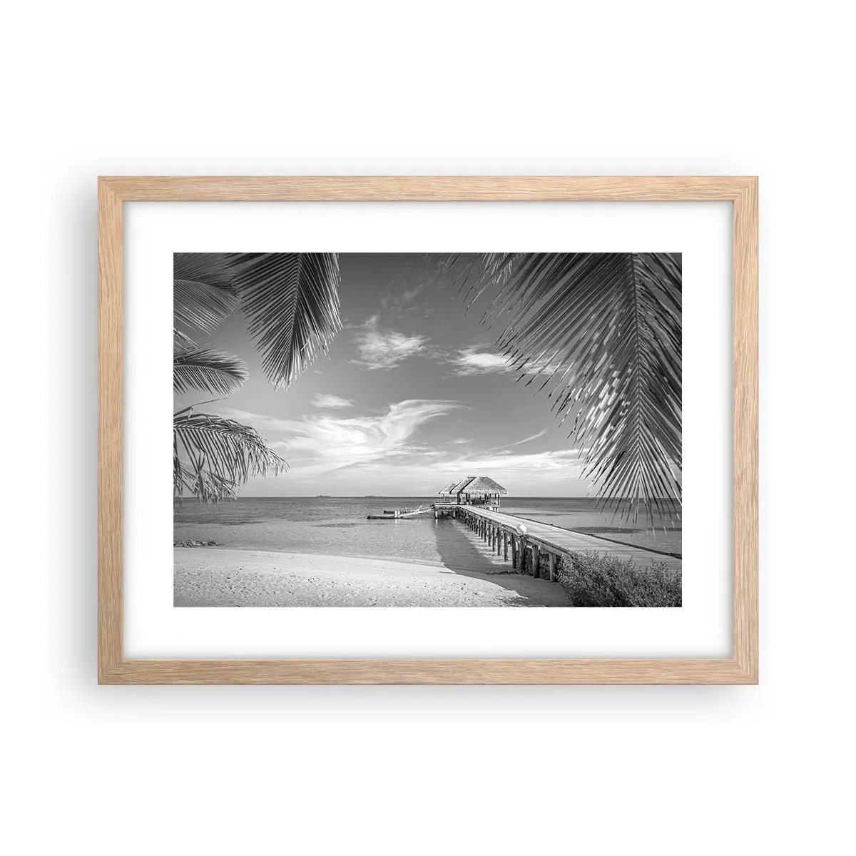 Poster in light oak frame - Memory or a Dream? - 40x30 cm