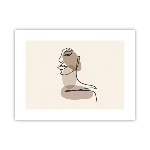 Poster - Listening to Herself - 40x30 cm