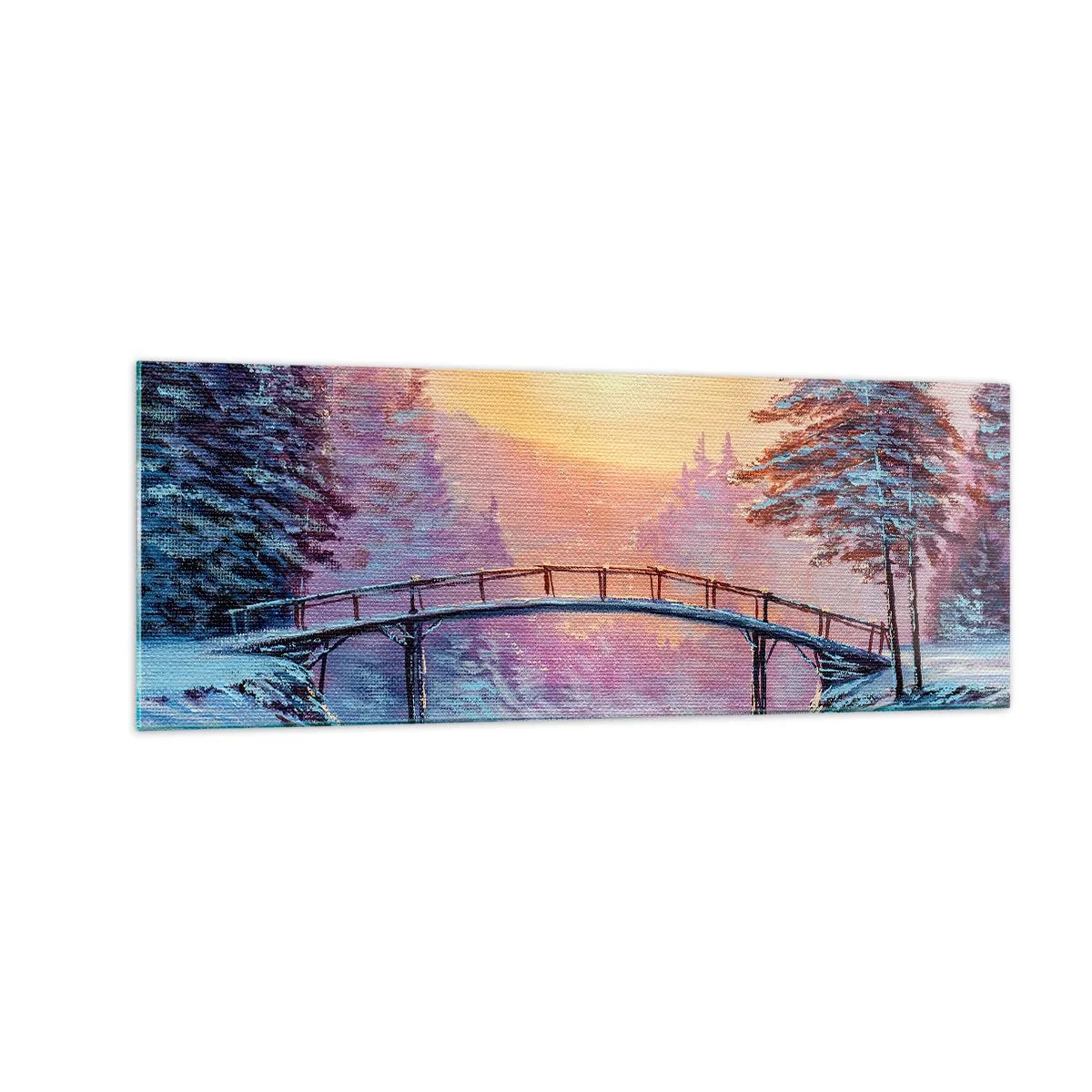 Glass picture - Four Seasons - Winter - 140x50 cm
