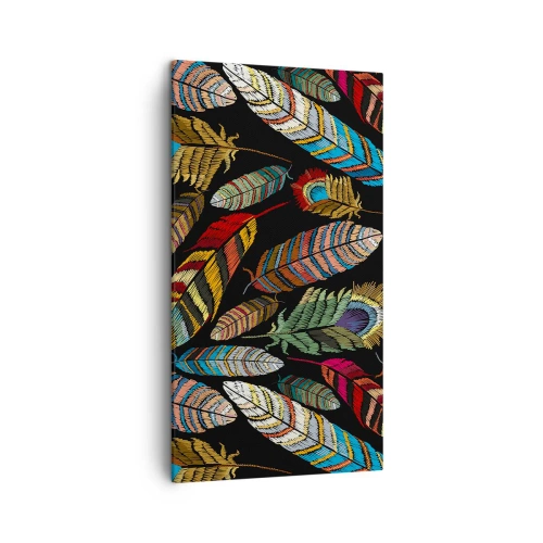 Canvas picture - Bird Carnival - 45x80 cm