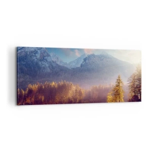 Canvas picture - In the Mountains and Valleys - 100x40 cm