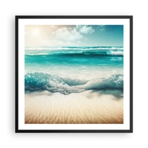 Poster in black frame - Calm of the Ocean - 60x60 cm