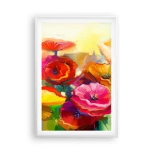 Poster in white frmae - Not Only Red - 61x91 cm