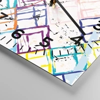 Clock face with numbers