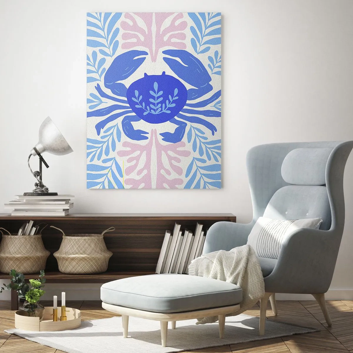 Glass picture - Like a Sea Flower - 80x120 cm