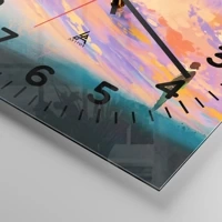 Clock face with numbers