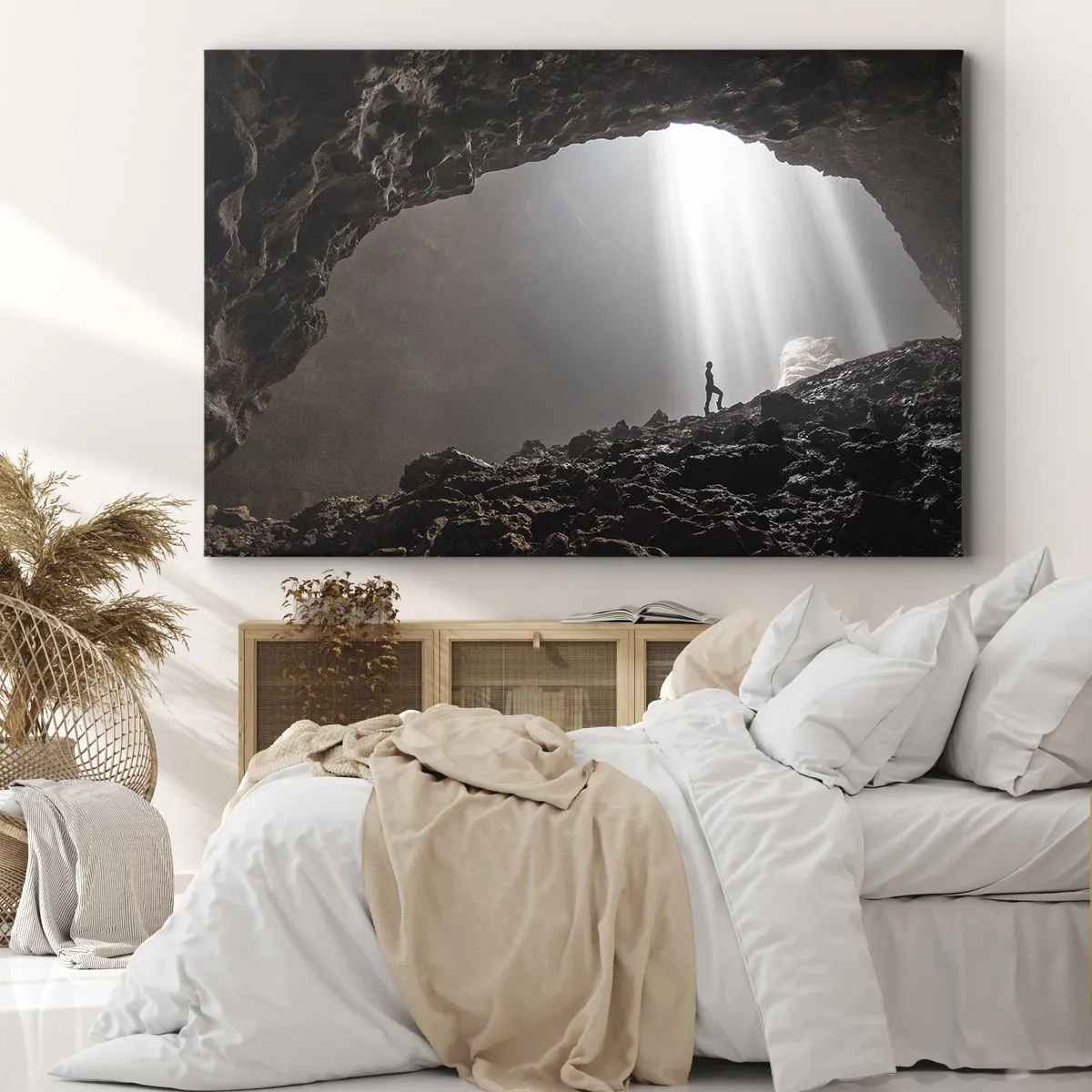 Canvas picture - Luminous Grotto - 120x80 cm