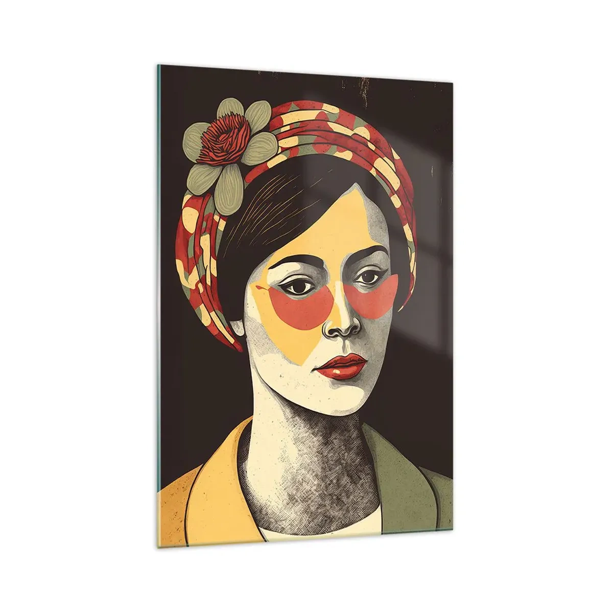 Glass picture - Coral Lady - 70x100 cm