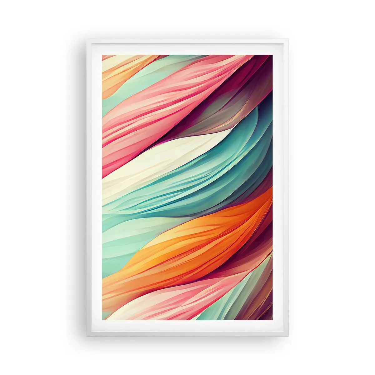 Poster in white frmae - Rainbow Knot - 61x91 cm