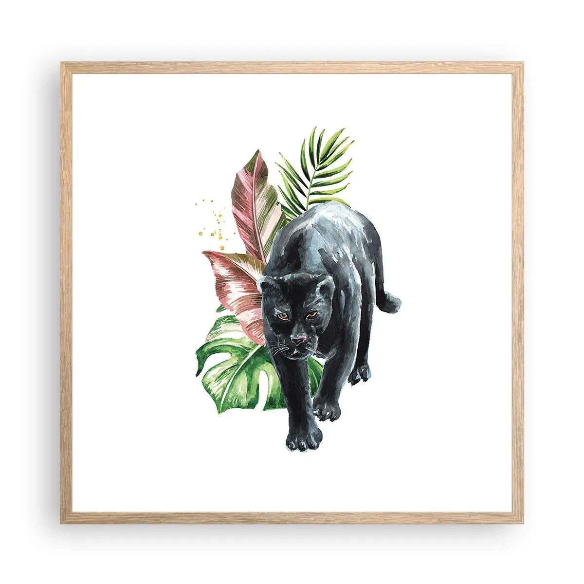 Poster in light oak frame - Wilderness of the Heart - 60x60 cm