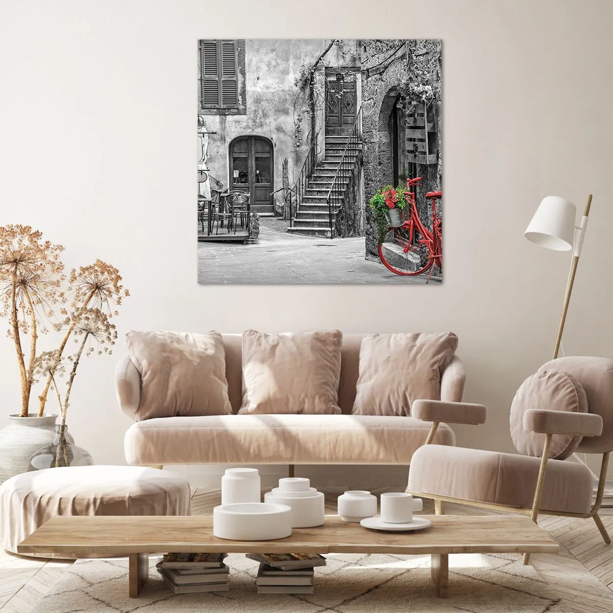 Canvas picture - Tuscan Alley - 70x70 cm